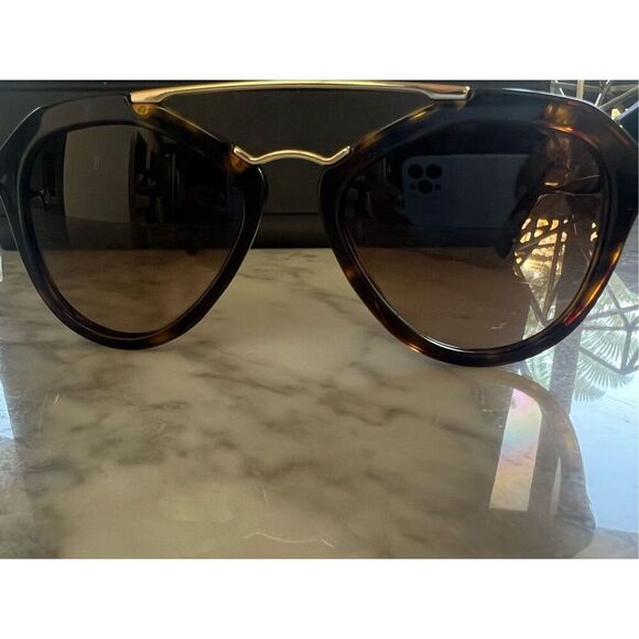 Prada SPR 12Q (Tortoise) Sunglasses 2AU-6S1 - Picture 3 of 5